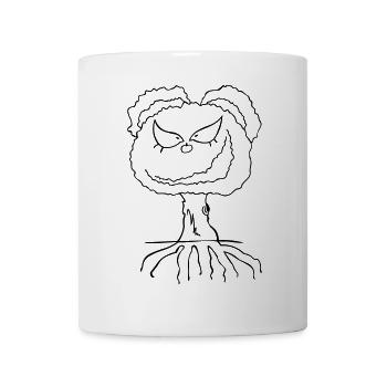 frecher Baum - Tasse - Weiß - Vorne