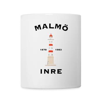 Malmö Inre, old lighthouse, Baltic Sea Sweden - Mug - white - Front