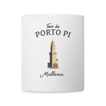 Palma de Mallorca, Leuchtturm Porto Pi, Spanien - Tasse - Weiß - Vorne