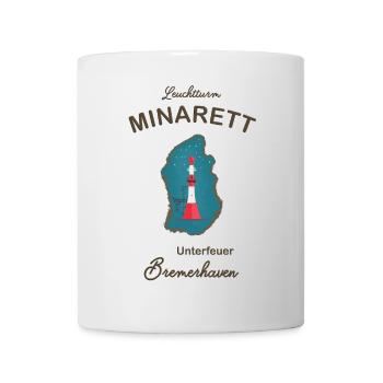 Bremerhaven, lighthouse underfire, minaret, - Mug - white - Front