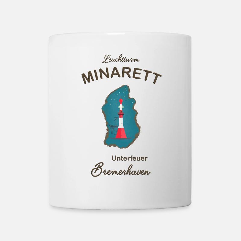 Bremerhaven, Leuchtturm Unterfeuer, Minarett, - Tasse - Weiß