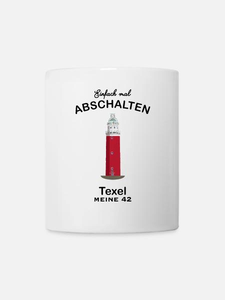 TexeL, Leuchtturm Eierland - Tasse - Weiß