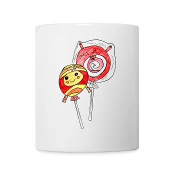 Kunterbunte LolliLiebe - Tasse - Weiß - Vorne