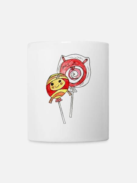 Kunterbunte LolliLiebe - Tasse - Weiß