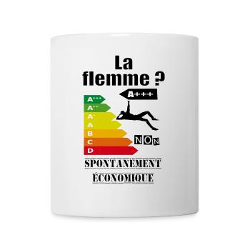 La flemme - Mug blanc - blanc - Devant