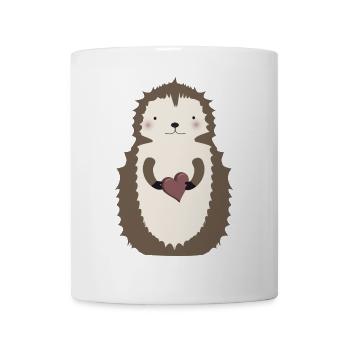 zauberhafter süßer Igel mit Herz - Tasse - Weiß - Vorne