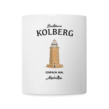 Leuchtturm Kolberg, Ostsee - Tasse - Weiß - Vorne