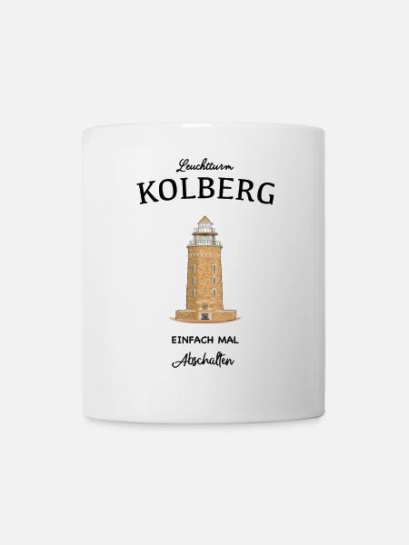 Leuchtturm Kolberg, Ostsee - Tasse - Weiß