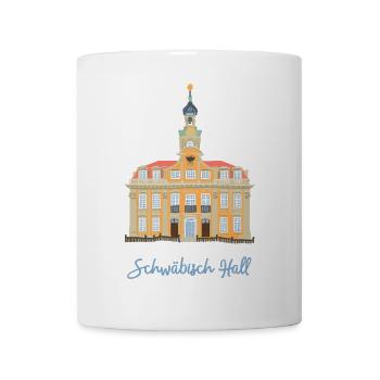 Schwäbisch Hall, barockes Rathaus, Süddeutschland - Tasse - Weiß - Vorne