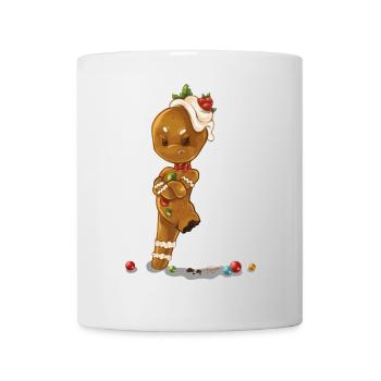 Lebkuchenmann ohne Bein - Tasse - Weiß - Vorne