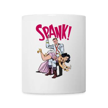 Spank ! - Mug blanc - blanc - Devant