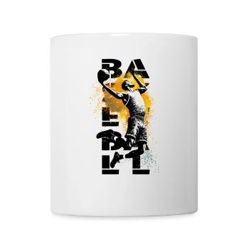 Basketballspieler High Dunk schwarz - Tasse - Weiß - Vorne