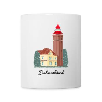 Leuchtturm Dahmeshöved, Ostsee, Lübecker Bucht - Tasse - Weiß - Vorne