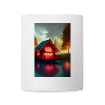 Charming Lakefront Cabin - Mug - white - Front