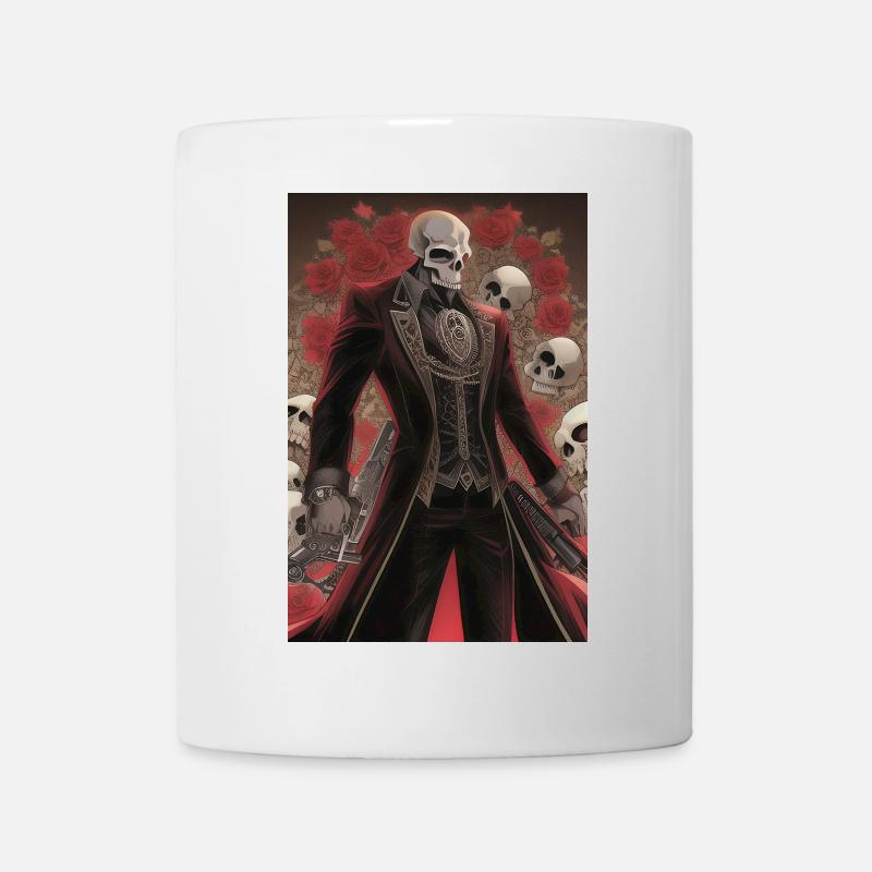 Totenkopf Mann - Tasse - Weiß