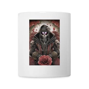 Totenkopf Mann - Tasse - Weiß - Vorne