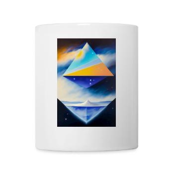pyramide dans les étoiles - Mug blanc - blanc - Devant