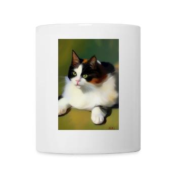 Katzen Bild - Tasse - Weiß - Vorne