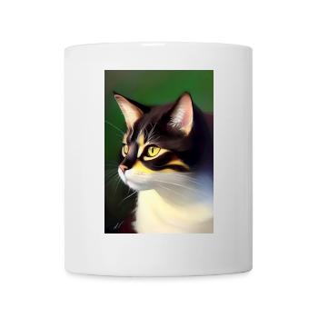 Katzen Bild - Tasse - Weiß - Vorne