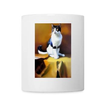 Katzen Bild - Tasse - Weiß - Vorne