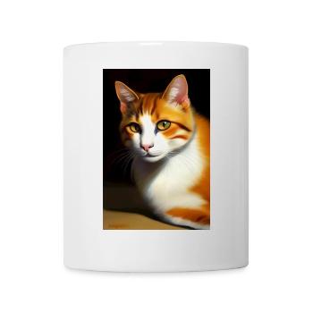 Katzen Bild - Tasse - Weiß - Vorne