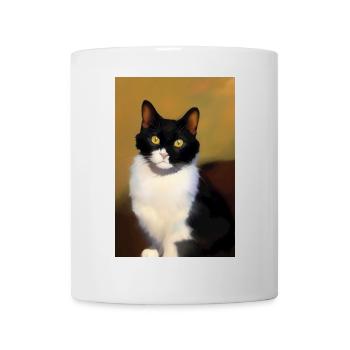 Katzen Bild - Tasse - Weiß - Vorne