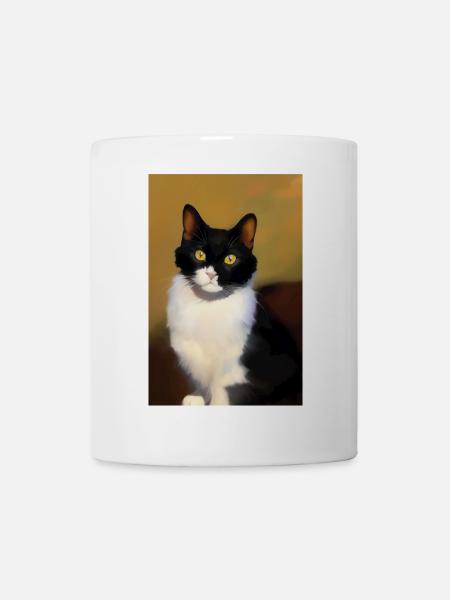 Katzen Bild - Tasse - Weiß