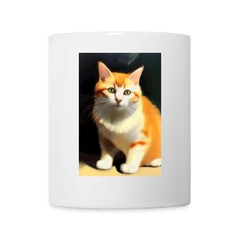 Katzen Bild - Tasse - Weiß - Vorne