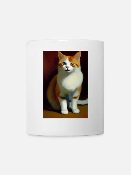 Katzen Bild - Tasse - Weiß