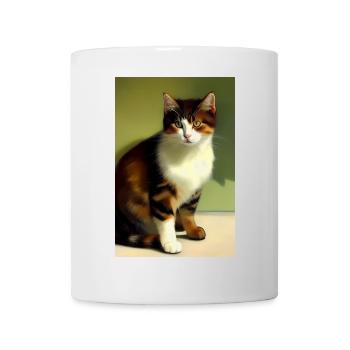 Katzen Bild - Tasse - Weiß - Vorne