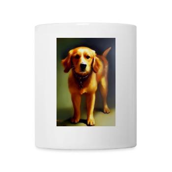 Hunde Bild - Tasse - Weiß - Vorne