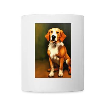 Hunde Bild - Tasse - Weiß - Vorne
