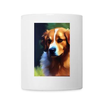 Hunde Bild - Tasse - Weiß - Vorne