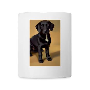 Hunde Bild - Tasse - Weiß - Vorne