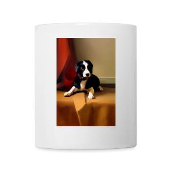 Hunde Bild - Tasse - Weiß - Vorne