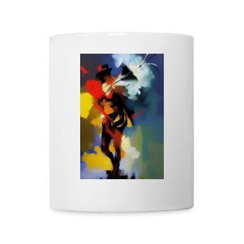 Abstrakte Kunst - Tasse - Weiß - Vorne