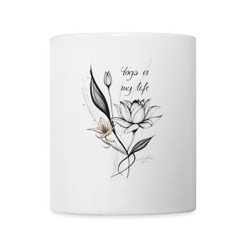 Lotus flower yoga - Mug - white - Front