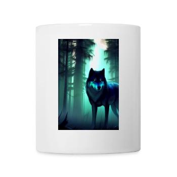 Wolf im Wald - Tasse - Weiß - Vorne