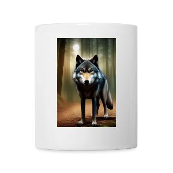 Wolf im Wald - Tasse - Weiß - Vorne