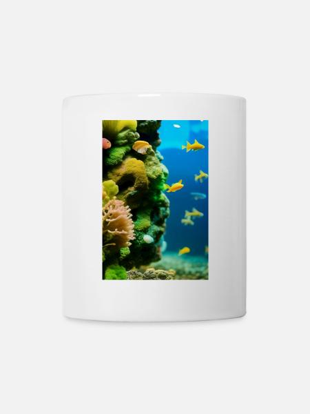 Fische, Aquarium - Tasse - Weiß