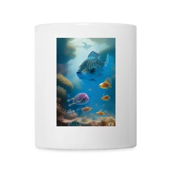 Fish, Aquarium - Mug - white - Front