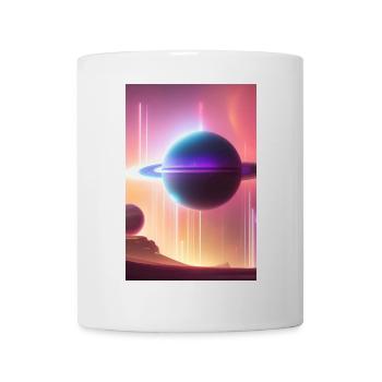 Weltall, Planeten - Tasse - Weiß - Vorne