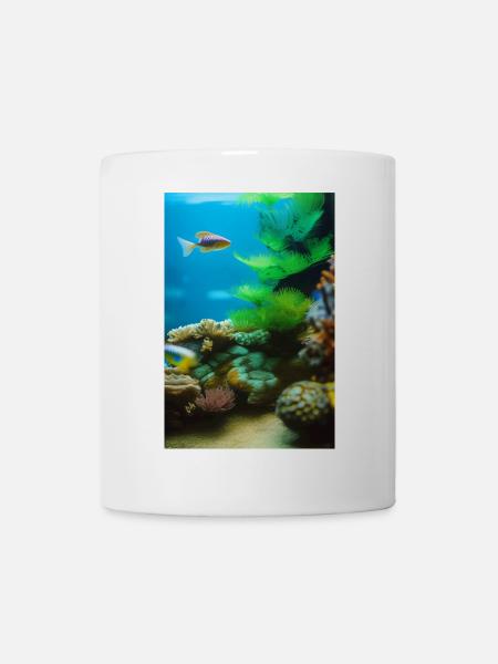 Fische, Aquarium - Tasse - Weiß