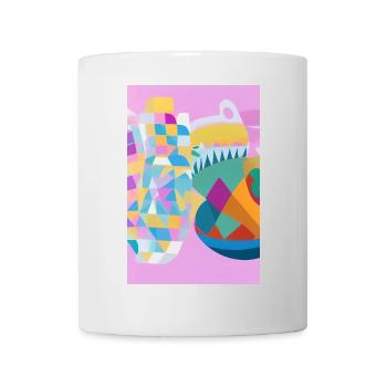 Formen und Muster - Tasse - Weiß - Vorne