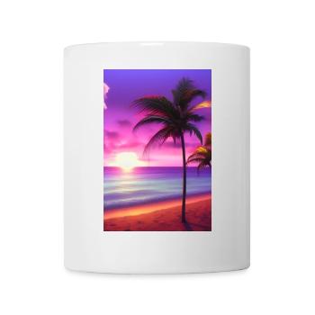 Caribbean Palm Beach - Mug - white - Front