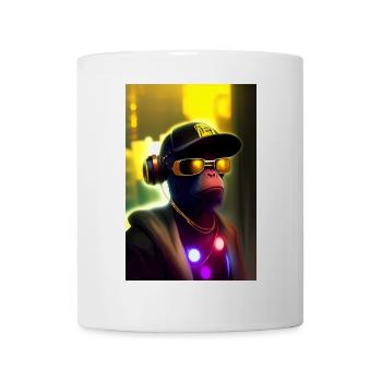 Cooler Affe mit Sonnenbrille - Tasse - Weiß - Vorne