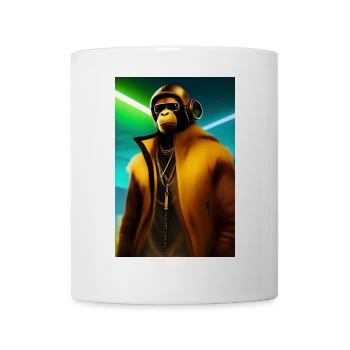Cooler Affe - Tasse - Weiß - Vorne