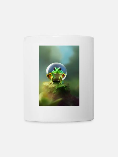 Frosch Kugel - Tasse - Weiß