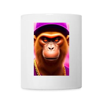 Cooler Affe - Tasse - Weiß - Vorne