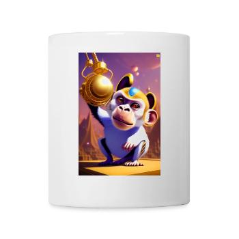 Singe cool - Mug blanc - blanc - Devant
